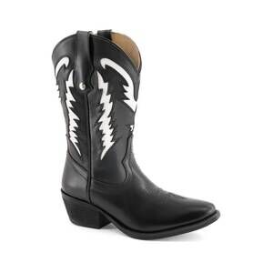 NEW FORASTERO women's leather western boots in black